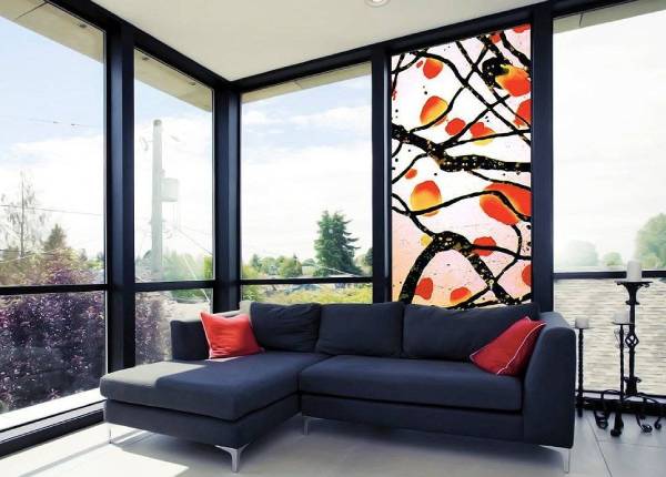 Витраж в частном доме в Лобне