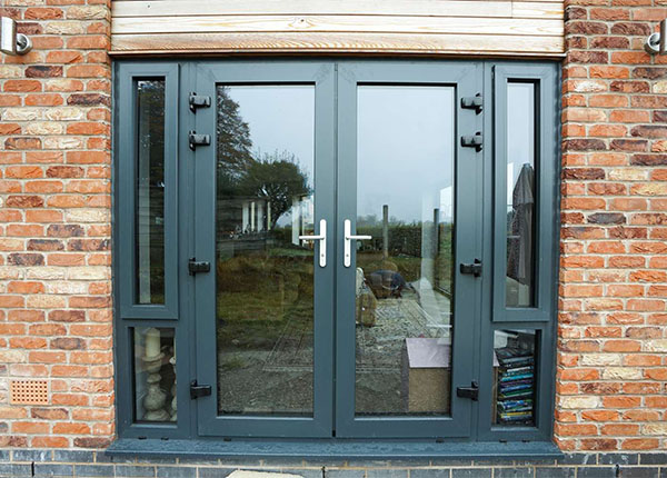 Алюминиевая дверь в коттедж в Лобне