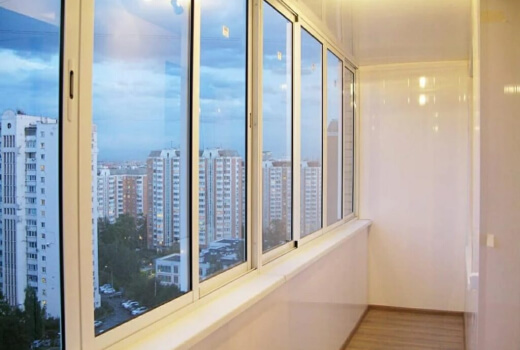 Холодное остекление лоджии в Лобне